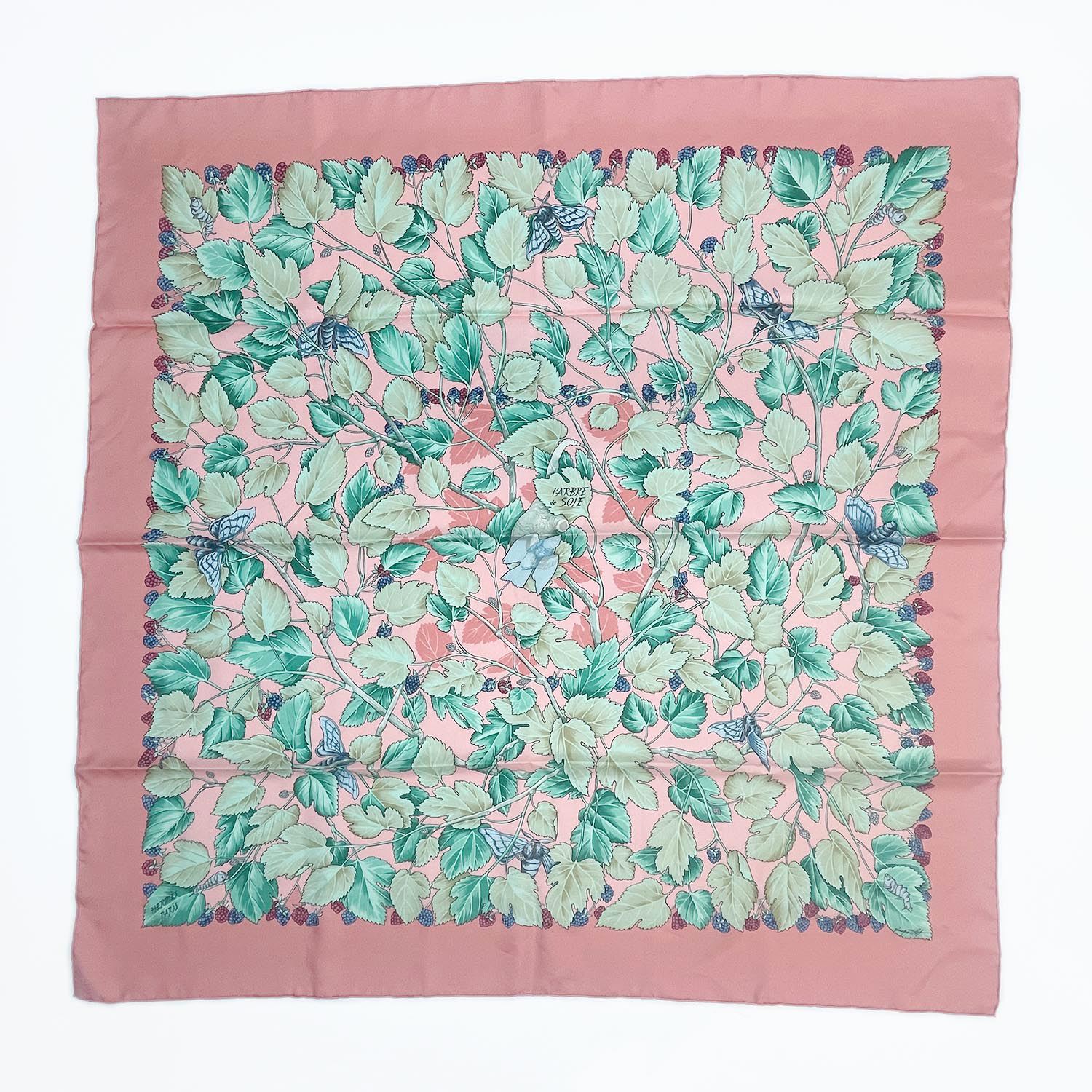 HERMESエルメス　カレ90　生命の木　シルクスカーフ 楽天市場】HERMES エルメス スカーフ カレ90 生命の木 LARBRE DE