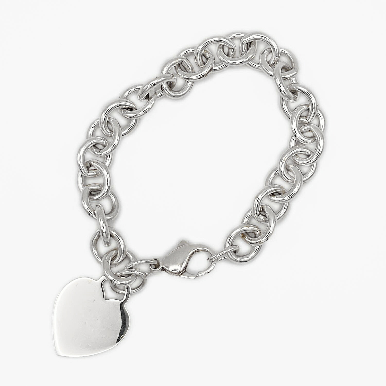 美品◆ティファニー ブレスレット リターントゥ ハートタグ シルバー925 刻印 TIFFANY&Co. ティファニー リターントゥティファニー ハートタグ