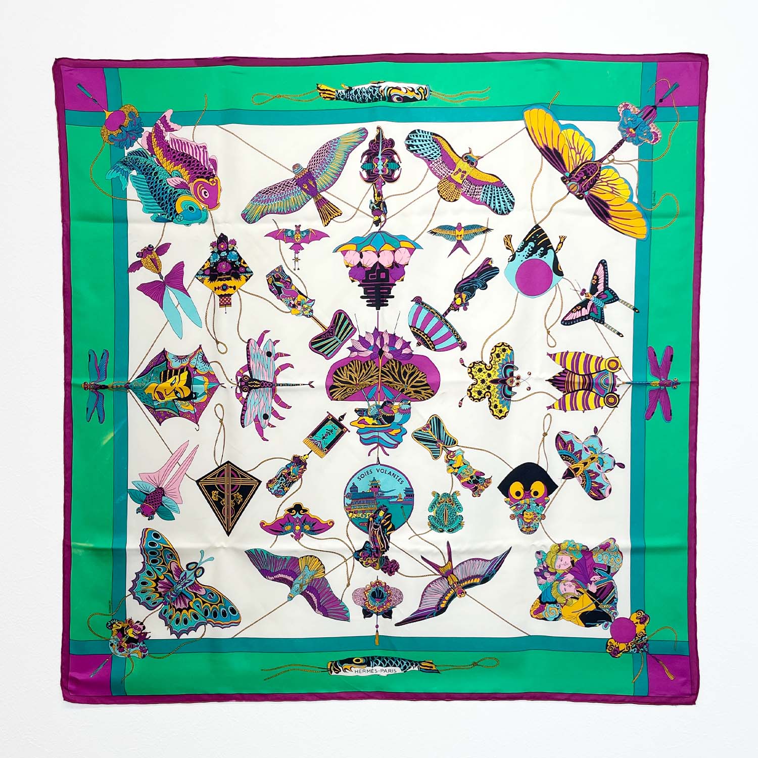 楽天市場】エルメス カレ90 スカーフ 空想の鞍 LA SELLE IMAGINAIRE