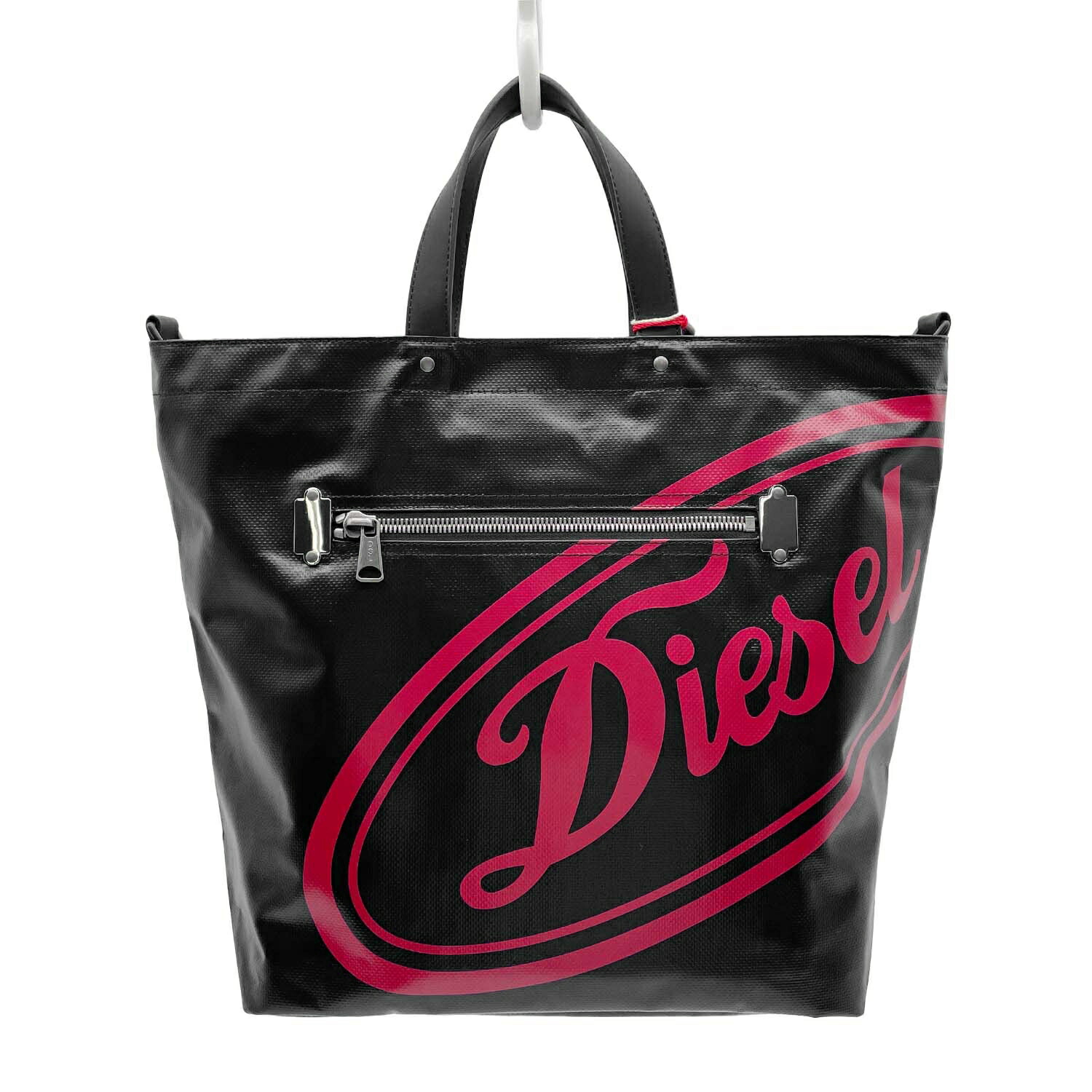 楽天市場】ディーゼル DIESEL ハンドバッグ トートバッグ スタッズ 赤