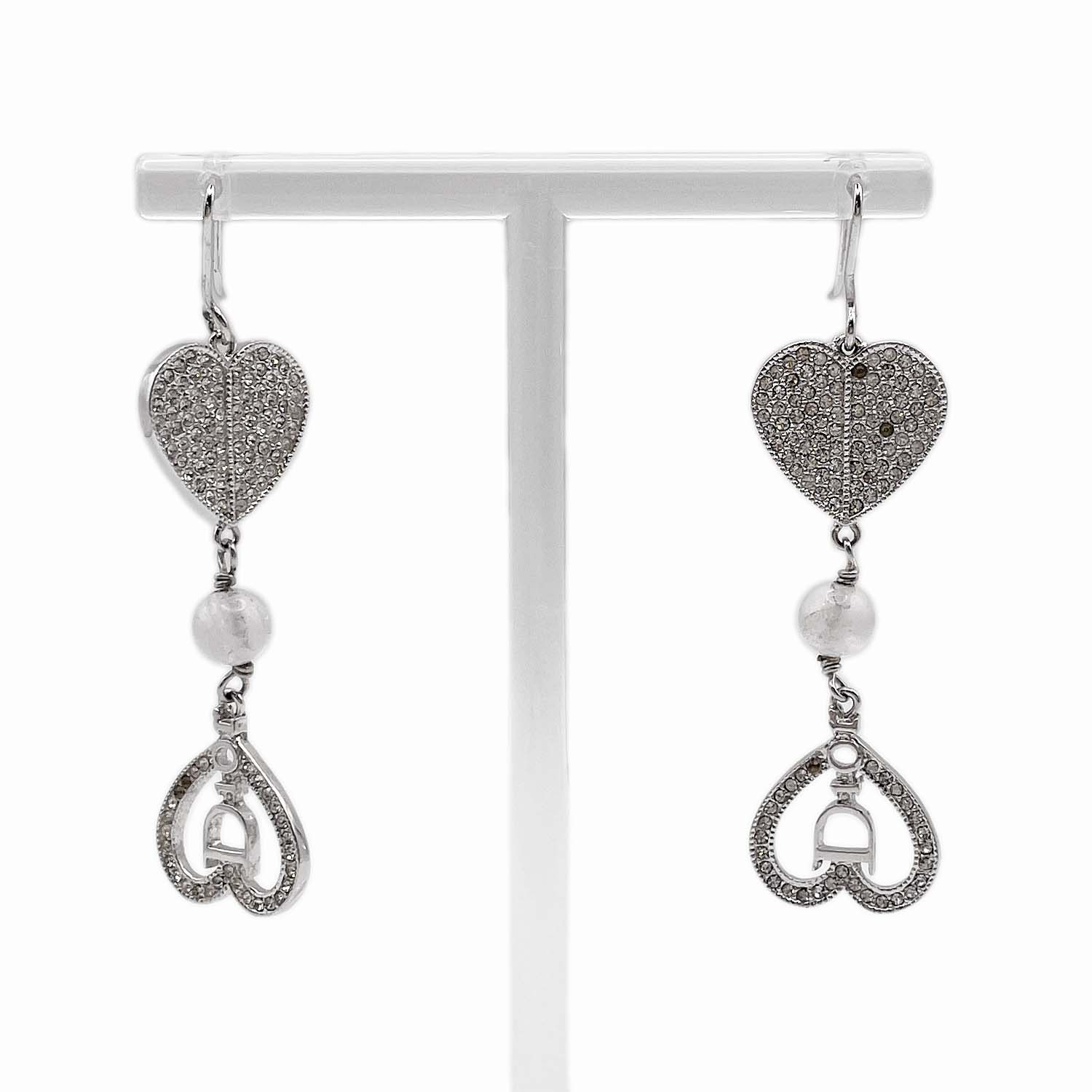 美品☆ディオール　CDロコ　ロングピアス　スイングピアス　ラインストーン　ハート 楽天市場】【ジュエリー】Christian Dior クリスチャン