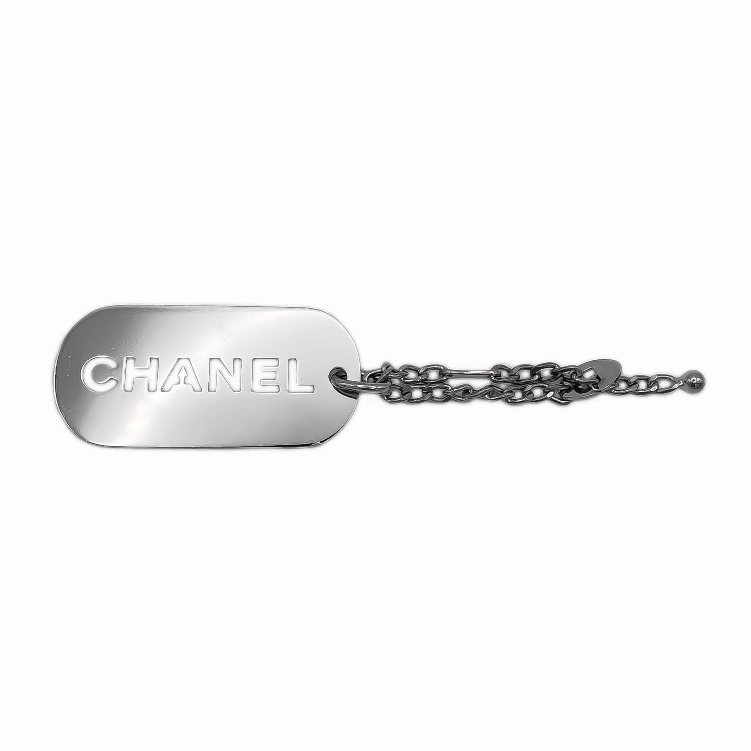 楽天市場】CHANEL シャネル ロゴプレート ドッグタグ キーホルダー
