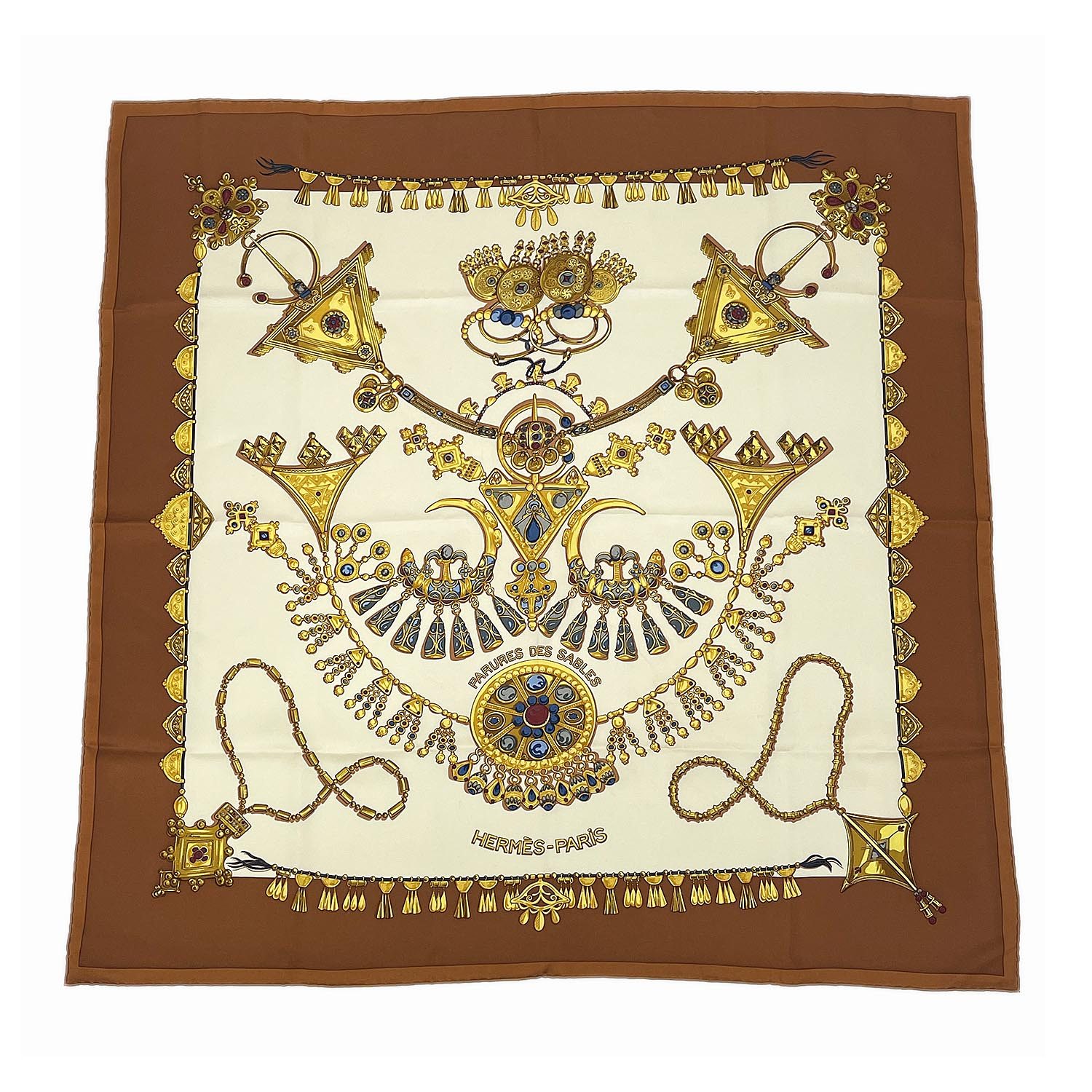 楽天市場】【ｾｰﾙ】【HERMES】エルメス カレ 90 スカーフ 砂漠の