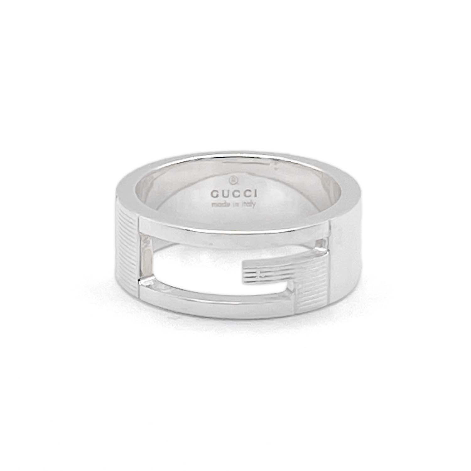 グッチ gリング Ag925 シルバー 13号 ブランデッドカット 指輪 GUCCI（グッチ） 指輪 メンズ レディース リング ブランデッド Gリング