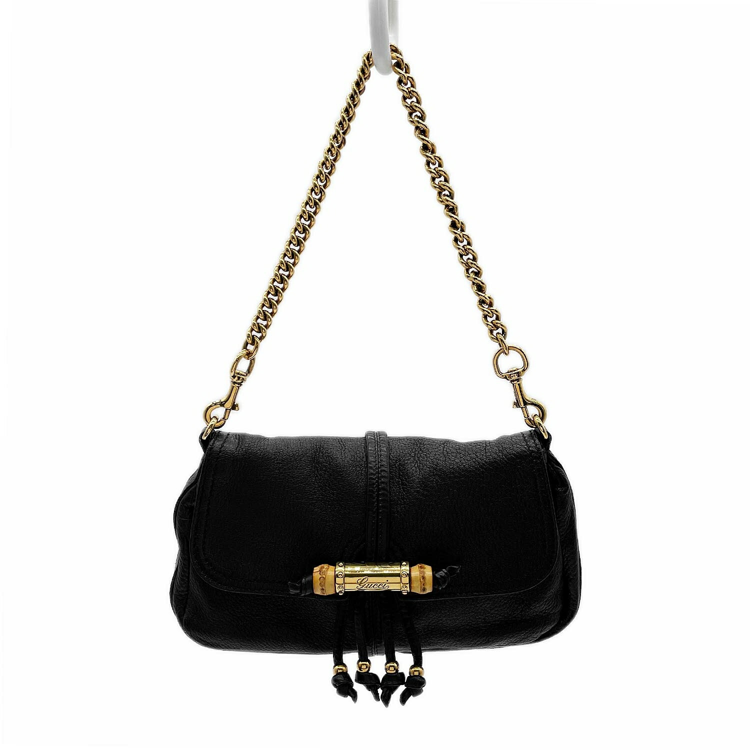 美品希少GUCCI グッチ2way エナメルバンブーショルダーバッグハンドバッグ GUCCI グッチ バンブーエナメル 2WAY ショルダーバッグ