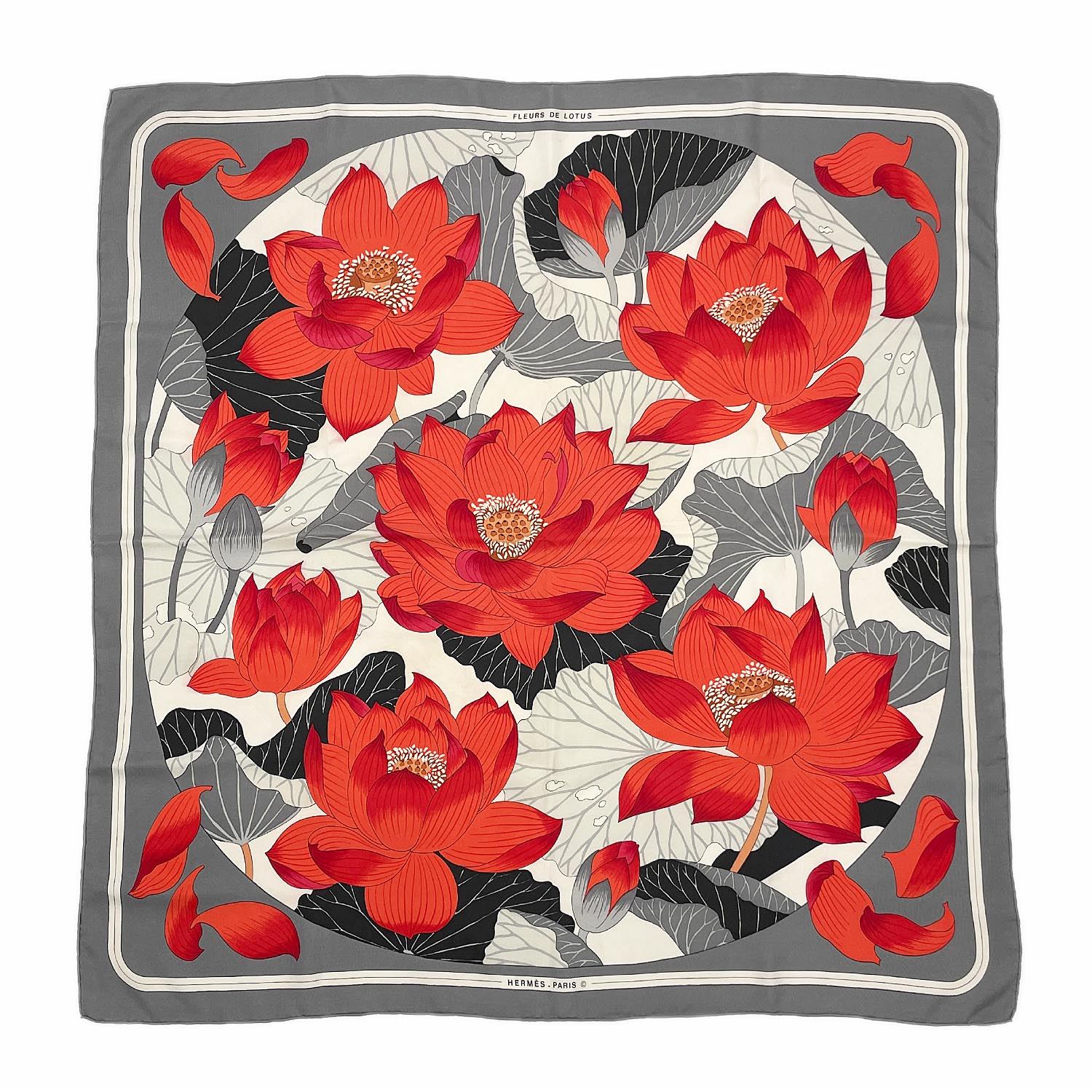 楽天市場】エルメス カレ90 スカーフ 花咲く鳥たちの国で ヴェールドー