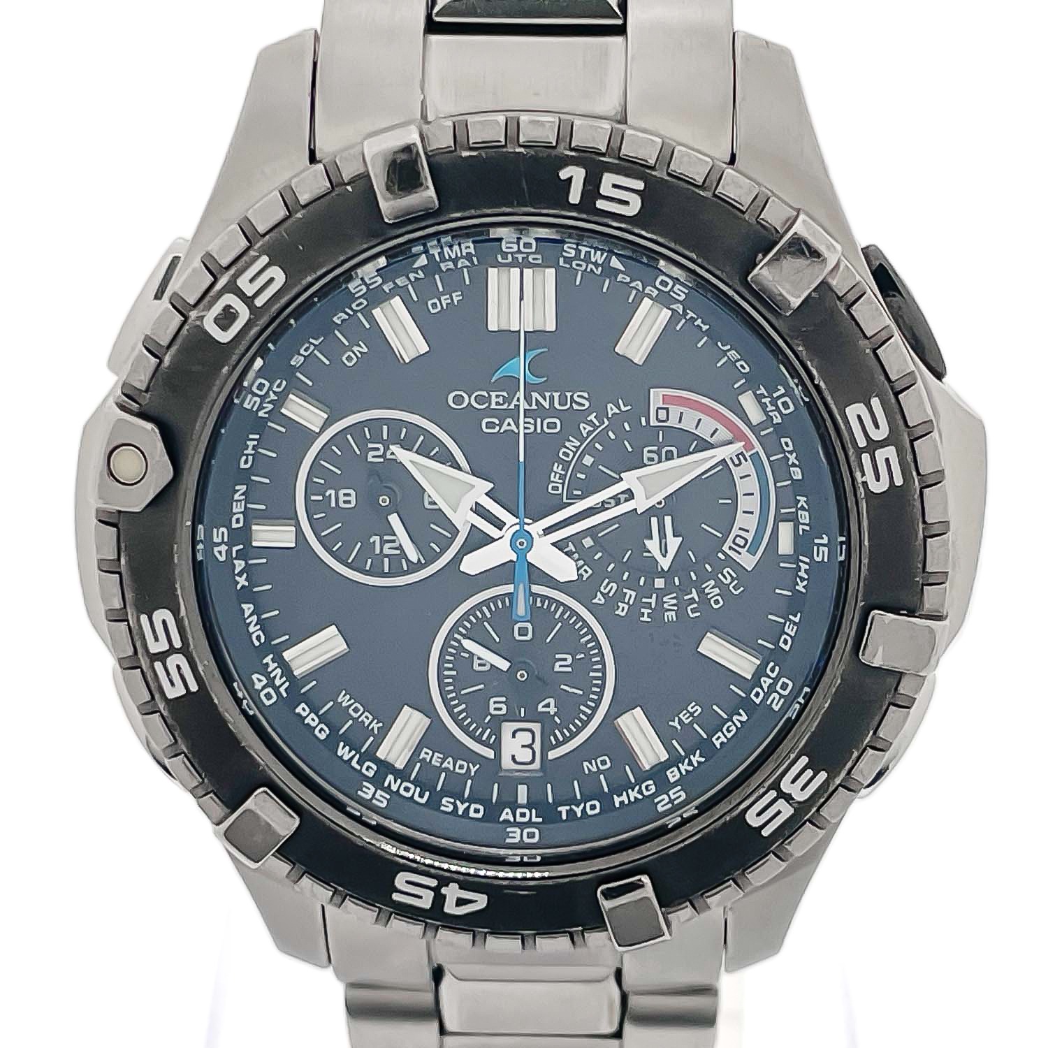楽天市場】美品 CASIO OCEANUS オシアナス カシャロ チタン 電波