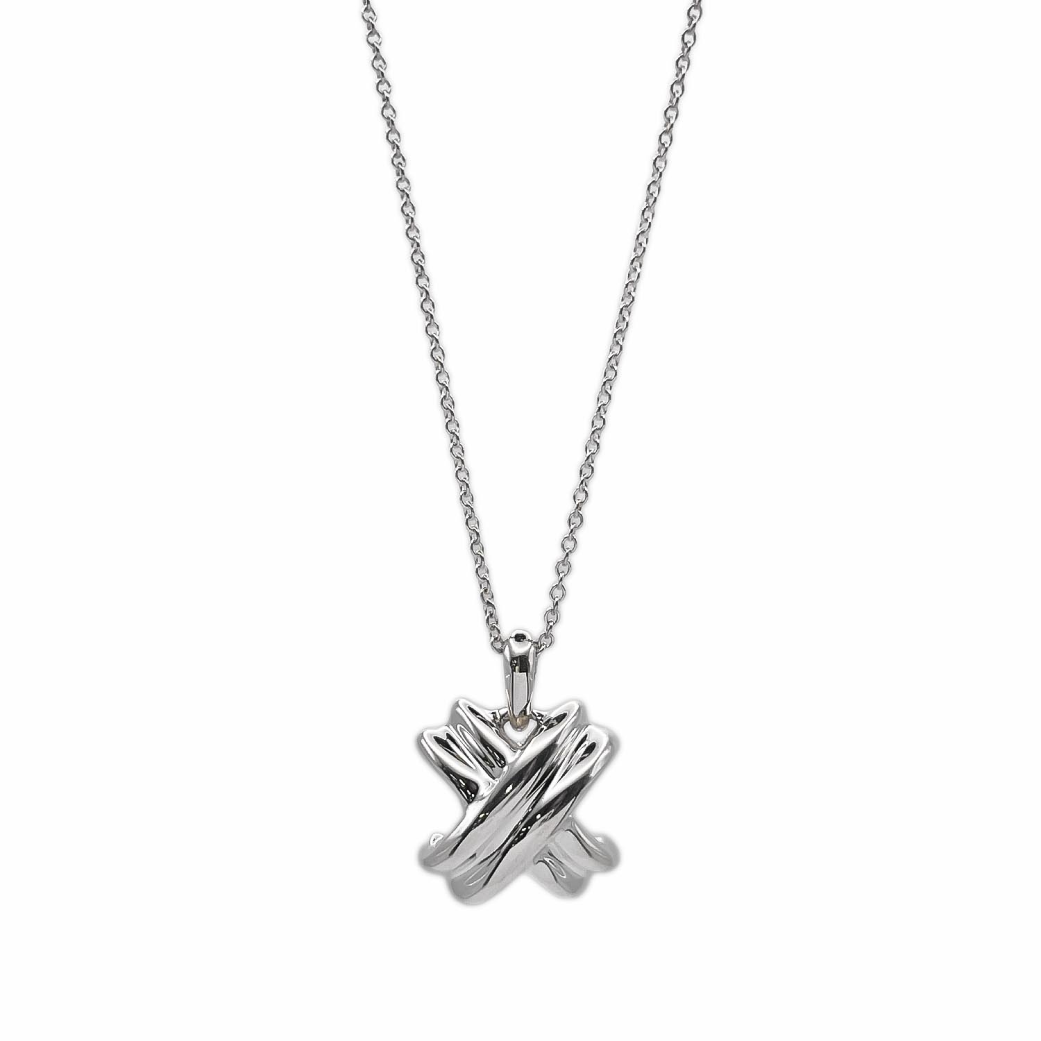 ③【TIFFANY＆Co.】 ティファニー シグネチャークロス ネックレス 