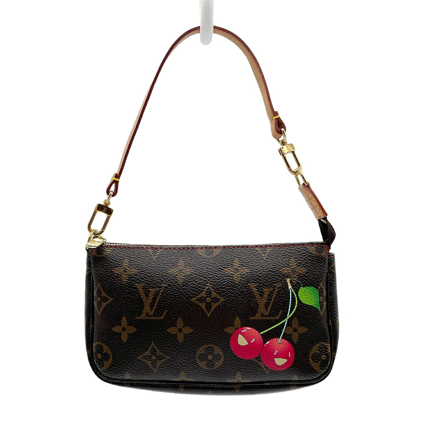 LOUIS VUITTON ルイ ヴィトン モノグラムチェリー ポシェットアクセソワール M95008 ハンド バッグ 村上隆 【中古】