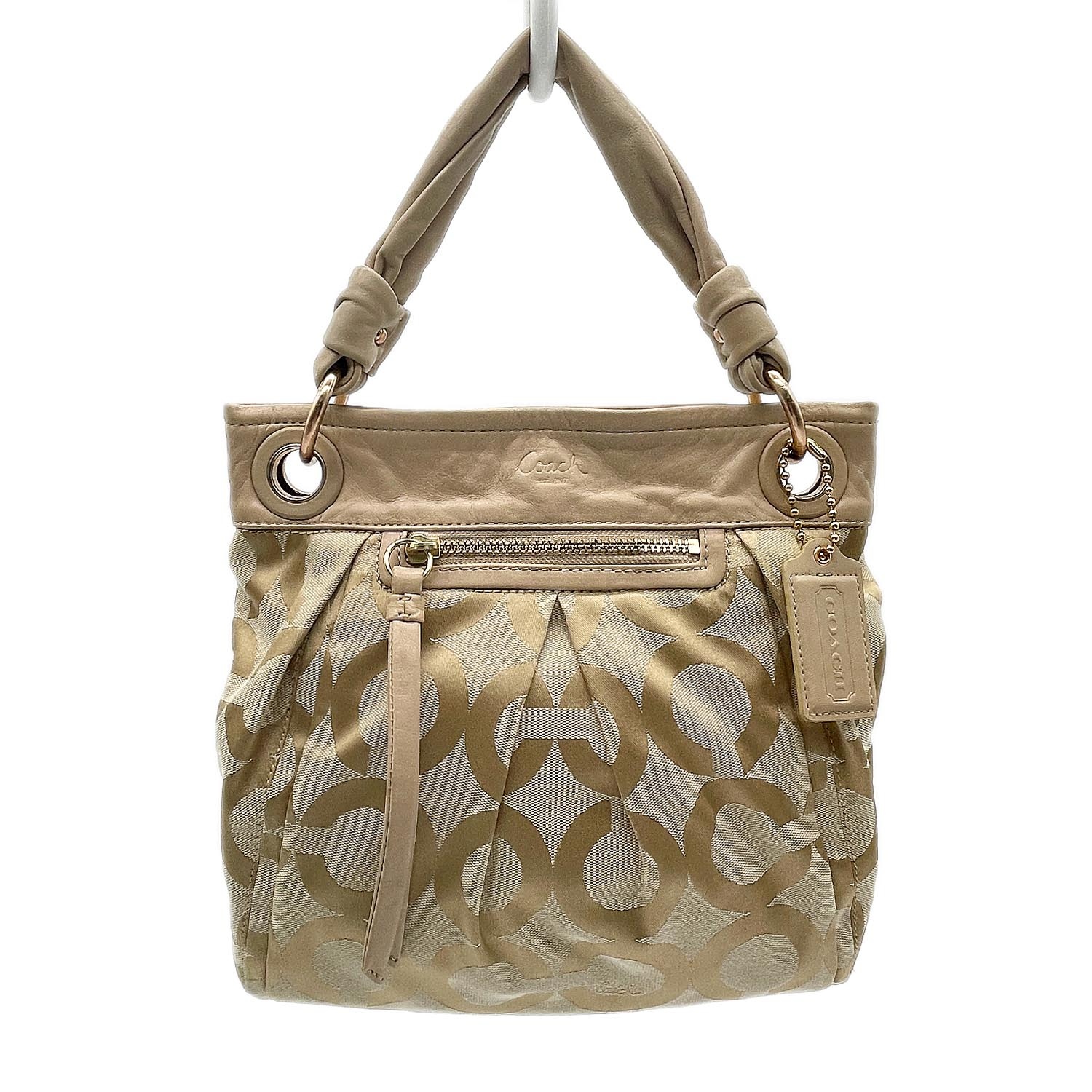COACH コーチ 2WAY ショルダーバッグ 13420 オプアート コンバーチブルヒッピー シグネチャー 【中古】 8,470円