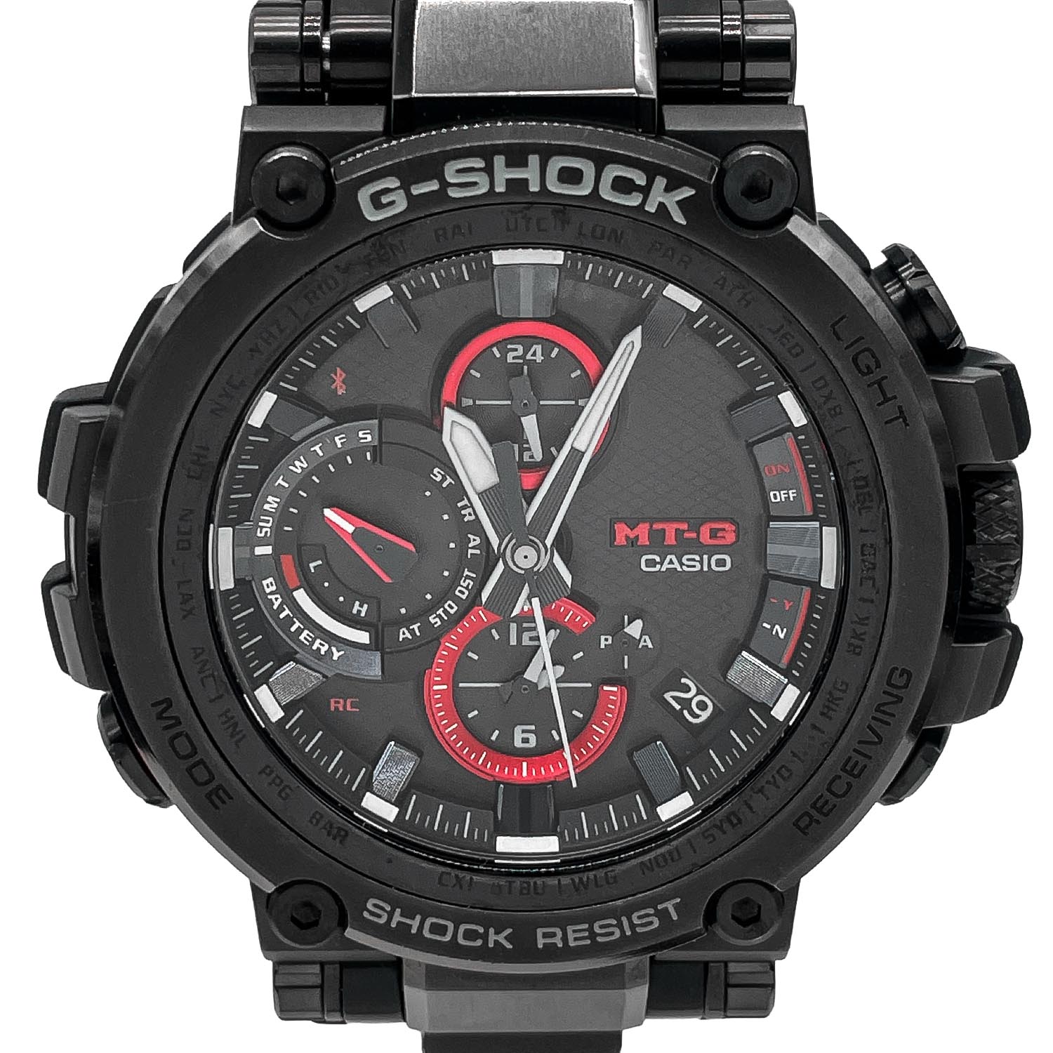 CASIO カシオ G-SHOCK 腕時計 MTG-B1000B-1AJF ソーラー電波時計 メンズ 【中古】｜AURENE店 41,470円