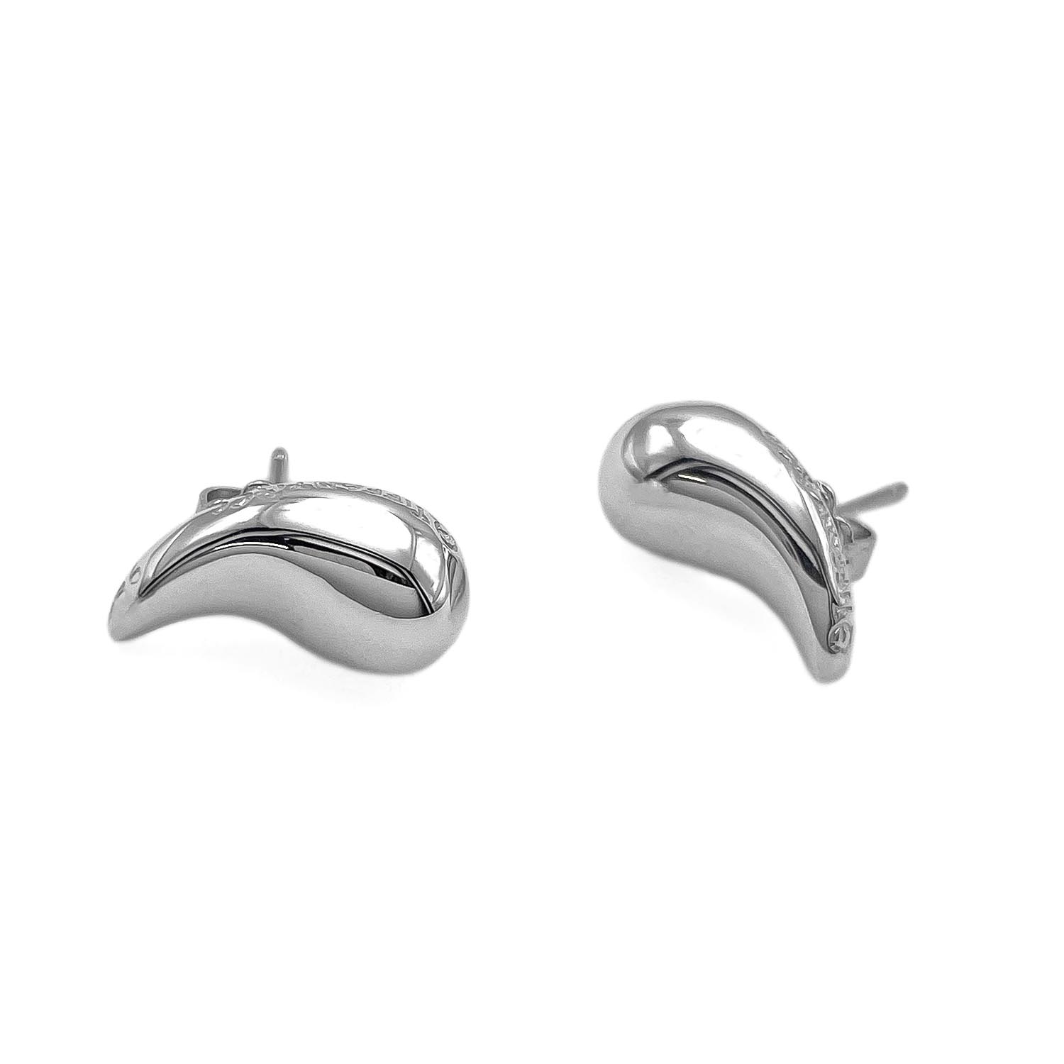 TIFFANY&Co. ティファニー ティアドロップ ラージ 13mm スタッド ピアス SV925 シルバー レディース 【中古】｜AURENE店