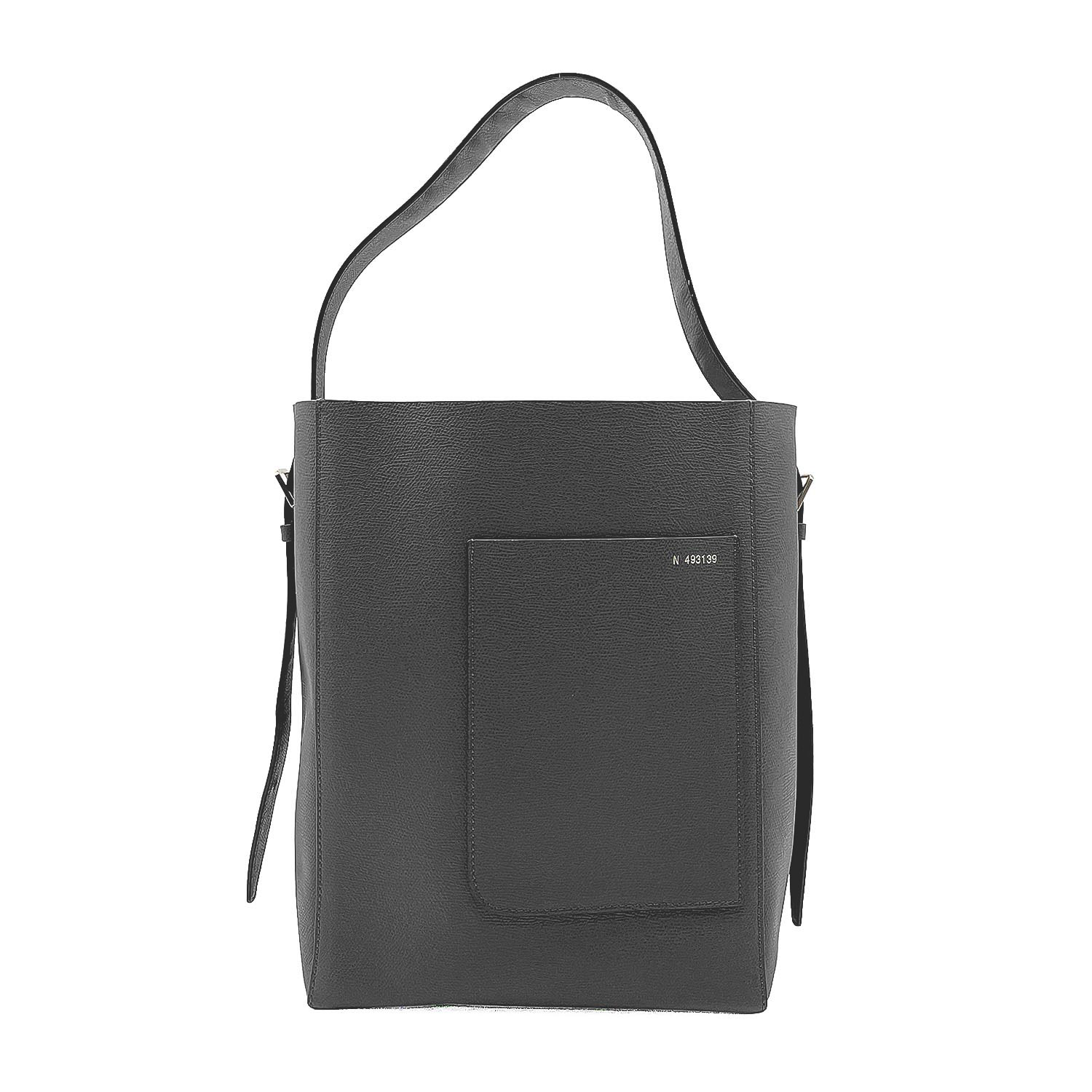 Valextra ヴァレクストラ バケット 2WAY ショルダーバッグ WBSF0095028 ミディアム グレー レディース 【中古】|AURENE店