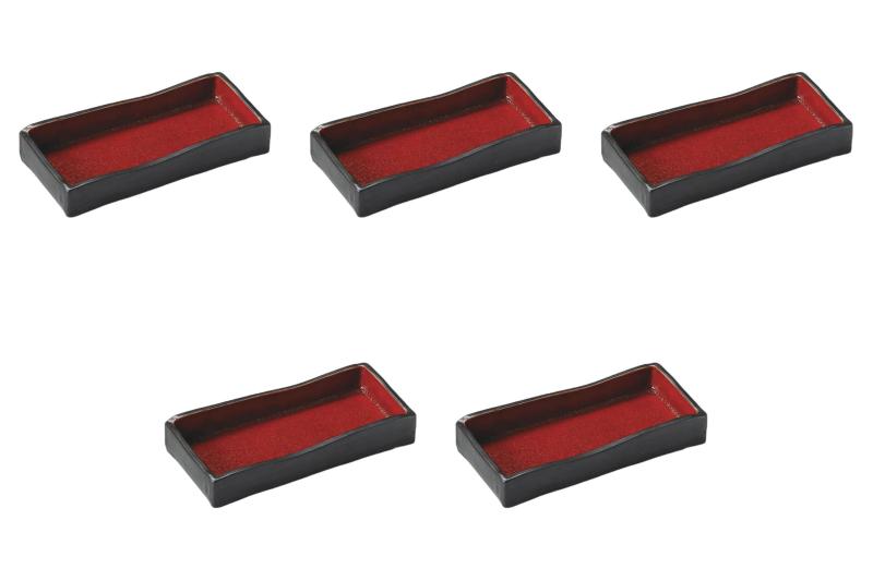 5個セット ジャパネスク長角突出皿（小） [ 19.8×9.2×2.8cm ] | 突出皿 陶器（土物） セトモノホンポ(Setomonohonpo)