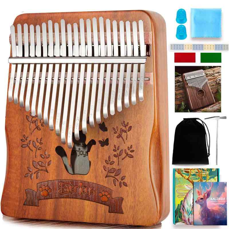 楽天市場】KZNTAKU カリンバ 17キー 初心者セット サンフラワー 可愛い