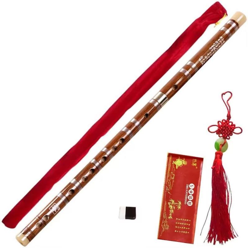 楽天市場】竹笛 中国竹笛 笛子楽器 竹製フルート 正確な発音 木管楽器