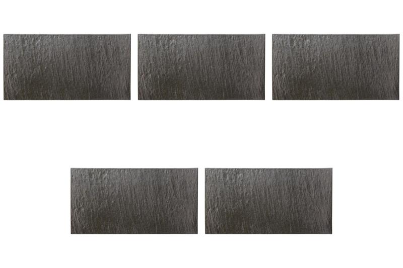 5個セット 黒陶10吋長角プレート [ 25×13×1cm ] | 洋食器大皿 セトモノホンポ(Setomonohonpo) 12,022円