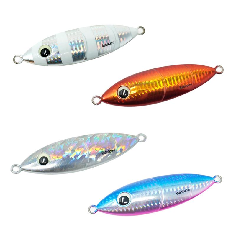 ファットスロースキップジグ B手あい 金属元素ジッグ 100g 150g 200g 250g 300g ルアー 写実的色つや ジッグ ジギング スロージギング ハタ クエ カンパチ 釣り銭具 BAKSTORM バク同盟罷業 8色書き割り