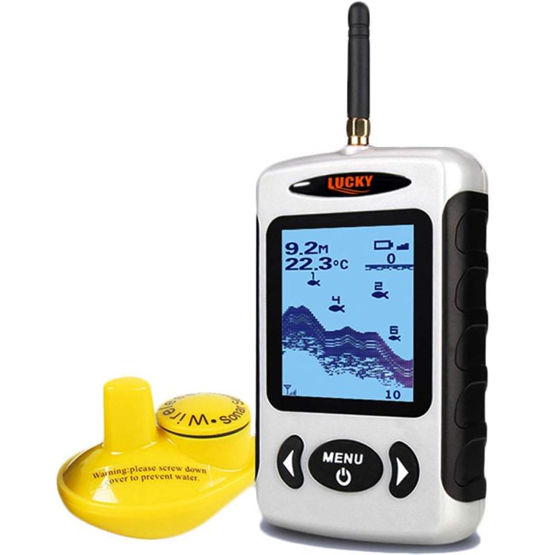 LUCKYLAKER 魚群さぐり当てる機 無線電話 魚探 携帯型 ぎょたんさぐり当てる機 魚釣り ワカサギ 魚探 カヤック 2階建てバス