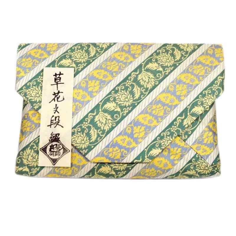 茶道具 数寄屋袋 すきやぶくろ 草花文段紹巴 千家十職 袋師 土田友湖