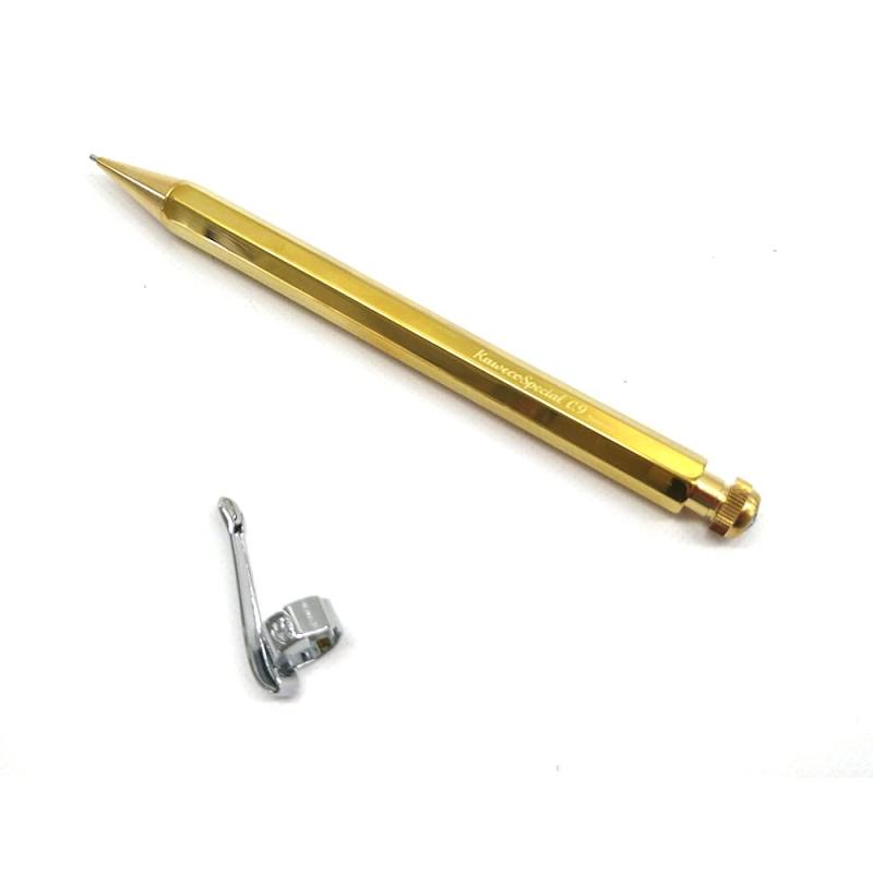 カヴェコ KAWECO 【専用ゼムクリップ付き添い人】 SPECIAL 特別 鉛筆 金管楽器 【0.9粍】 細身の上半身に古典派音楽な青写真