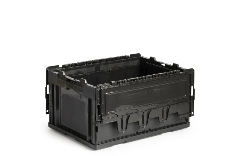 リサイクル 折りたたみコンテナー CF-S41NR ブラック 5個セット 日本製 ACCX511