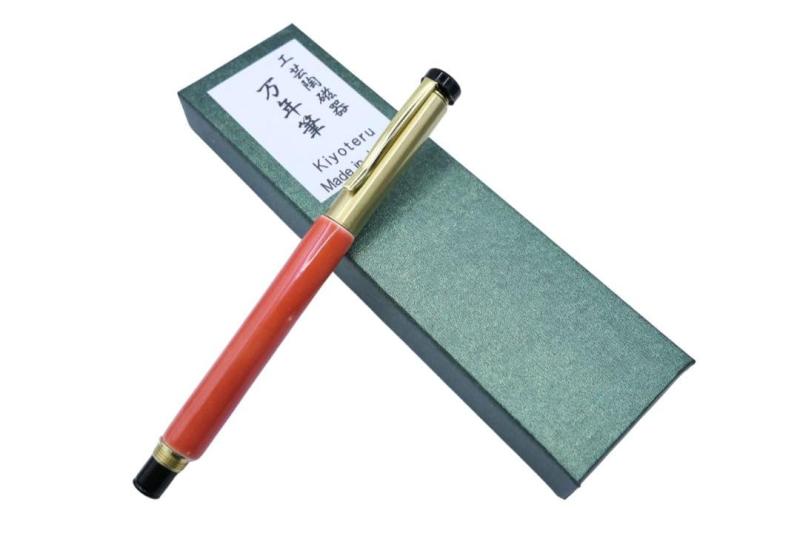 Kiyoteru 工芸磁器 万年筆 茜レッド色 CL_TFP_33