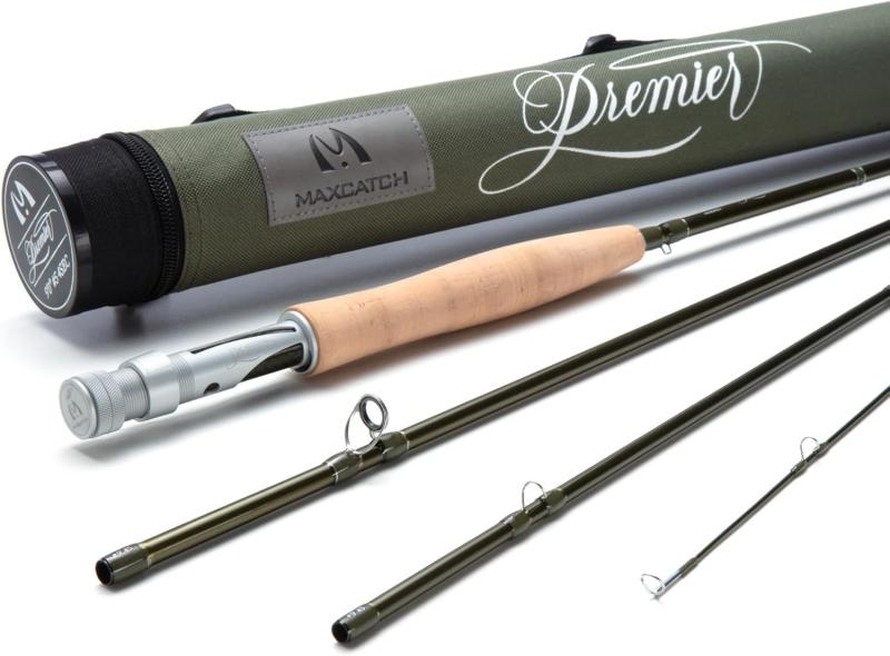 Maxcatch Premier X 飛球極点, IM8黒鉛、モッドファストアクション、3-12WT、キャリングケース付き添い人 フフライフィッシング用 その他-スポーツ・アウトドア