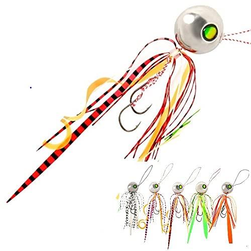CBa【 各1個 80g 100g 120 g 】ウォルフラム 尖端 + スコート タイ 引っ掛かり 5色仕掛ける 引き分け騾馬