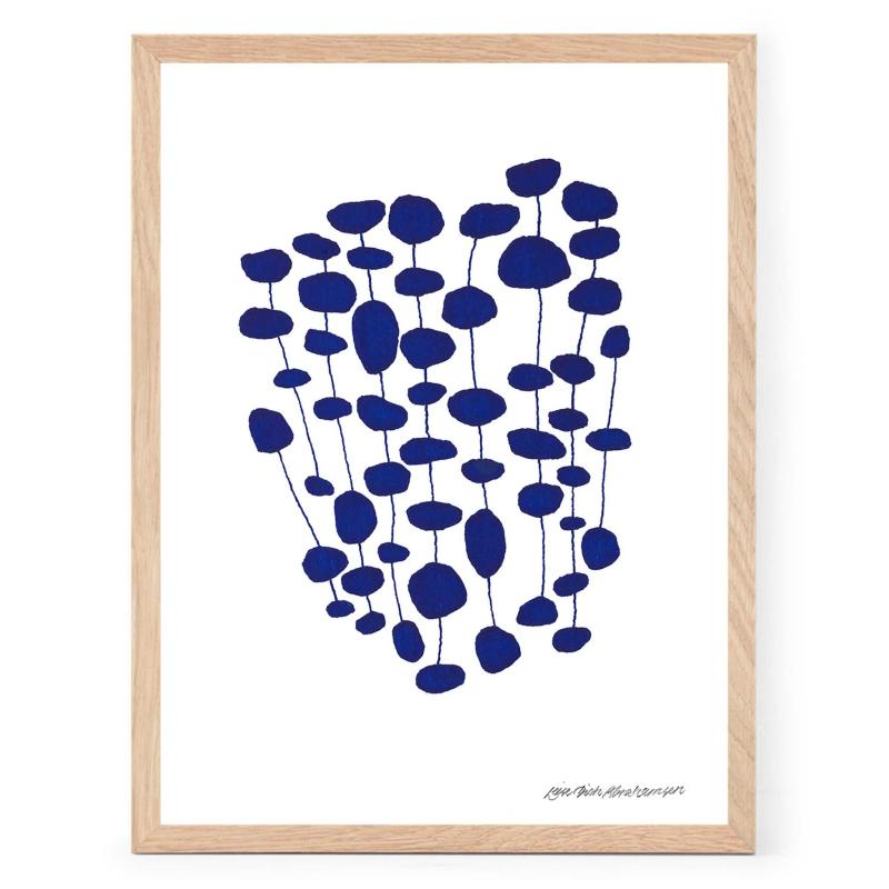 THE POSTER CLUB 張り出し野球クラブ Blue Pearl Forest (30×40糎) 張り出し 北欧