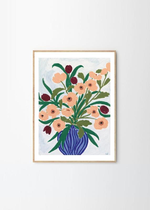 THE POSTER CLUB 貼り出し野球クラブ Cerulean Still Life 30×40珊 Anine Cecilie Iversen