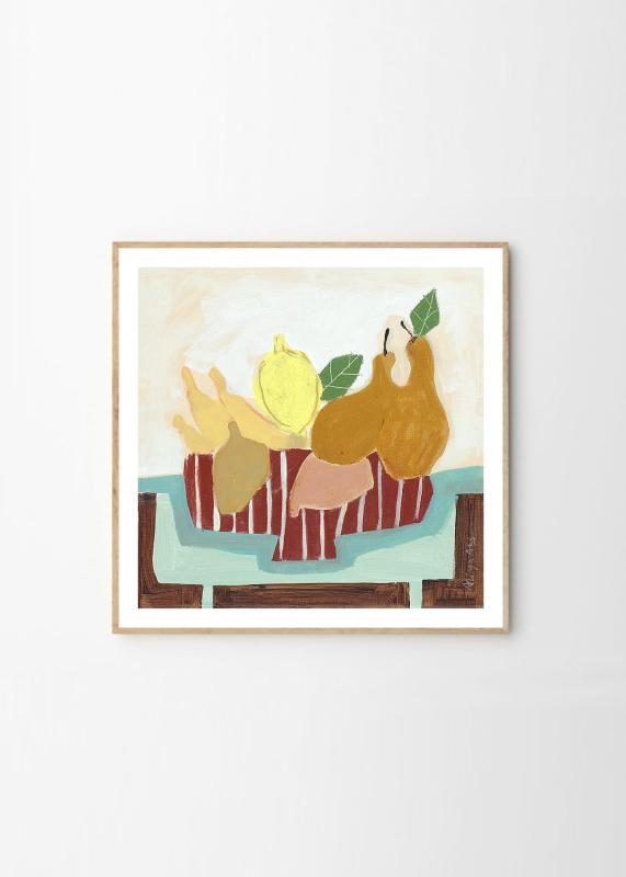 THE POSTER CLUB 張り出し野球クラブ Sweet Pears 50×50糎 Aliya Abs