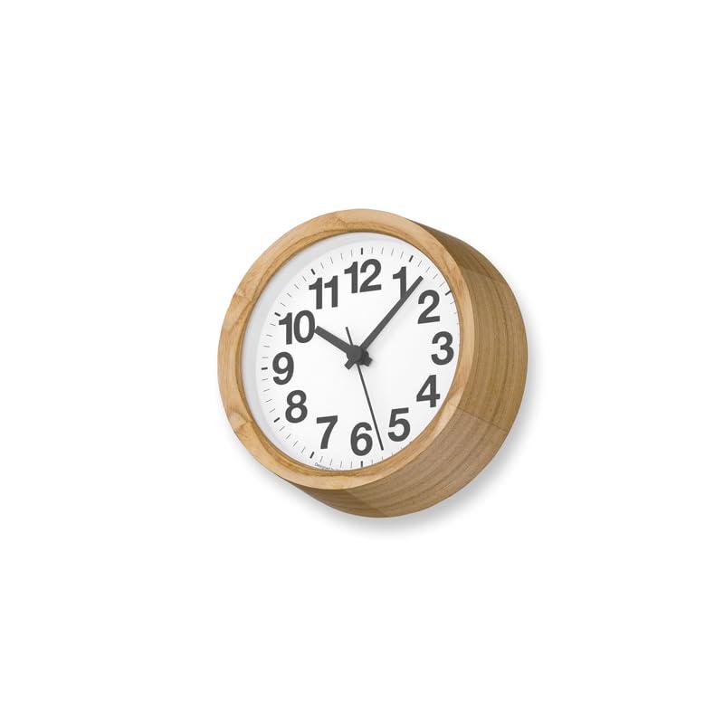レムノス 掛け時計 アナログ 天然色木地 オーク ナチュラル ClockA Small OAK YK24-14 Lemnos|オーロラビジョン