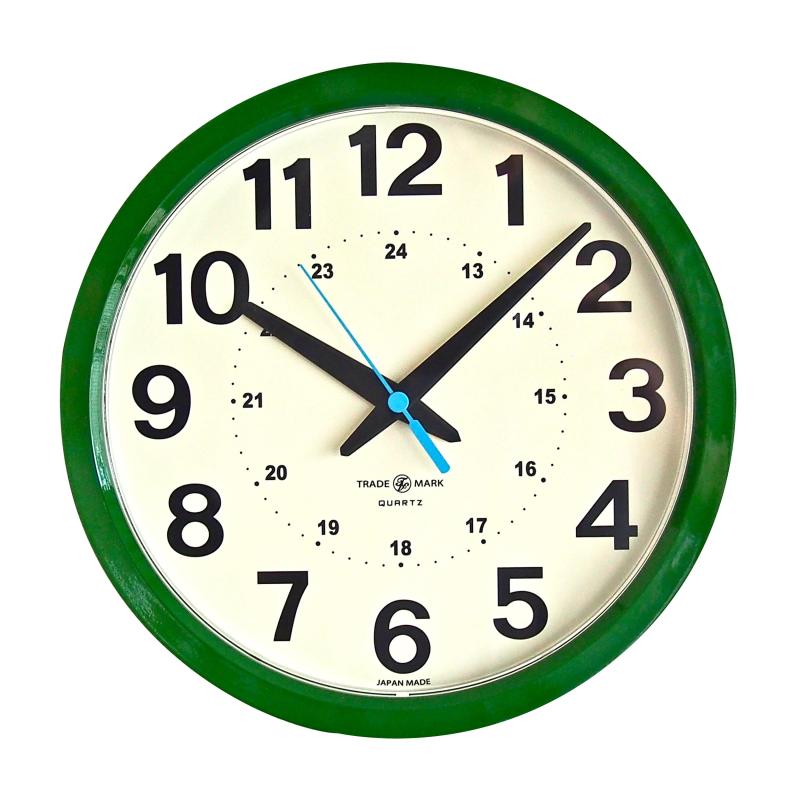 トラディションアコースティック 柱時計 24HOUR ROUND WALL CLOCK、掛置兼用