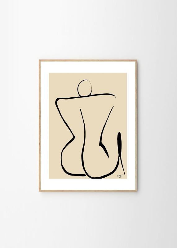 THE POSTER CLUB 貼り出し野球クラブ Silhouette 50×70珊 Anna Morner