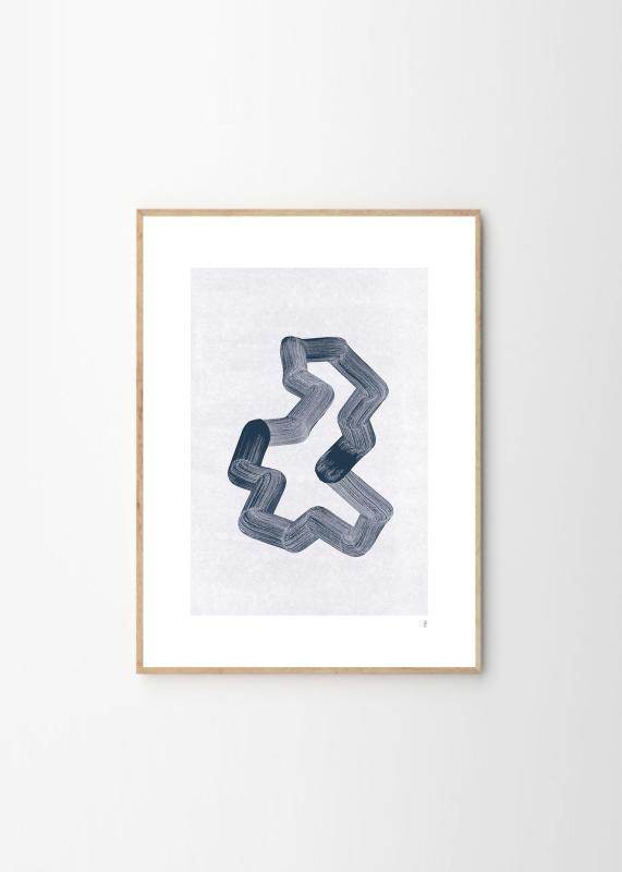 THE POSTER CLUB 貼り出し野球クラブ Lineshape 01 30×40糎 Tenna Elisabeth Studio