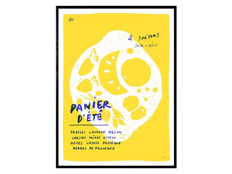 THE POSTER CLUB 貼り出し野球クラブ L’Ete (30×40珊) 貼り出し 北欧