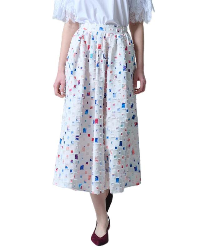 DOUBLE STANDARD CLOTHING(ダブルスタンダードクロージング) カラーパネル フレアスカート0202-140-262レディース｜オーロラビジョン 28,394円
