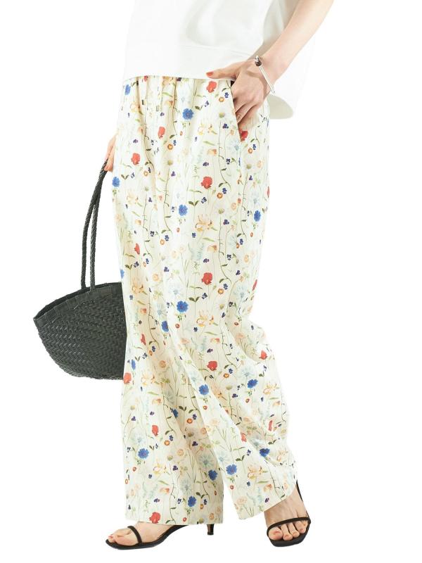 [シップス フォー ウィメン] SHIPS for women パンツ 手洗い可能 LIBERTY プリント パンツ レディース 313122245｜オーロラビジョン