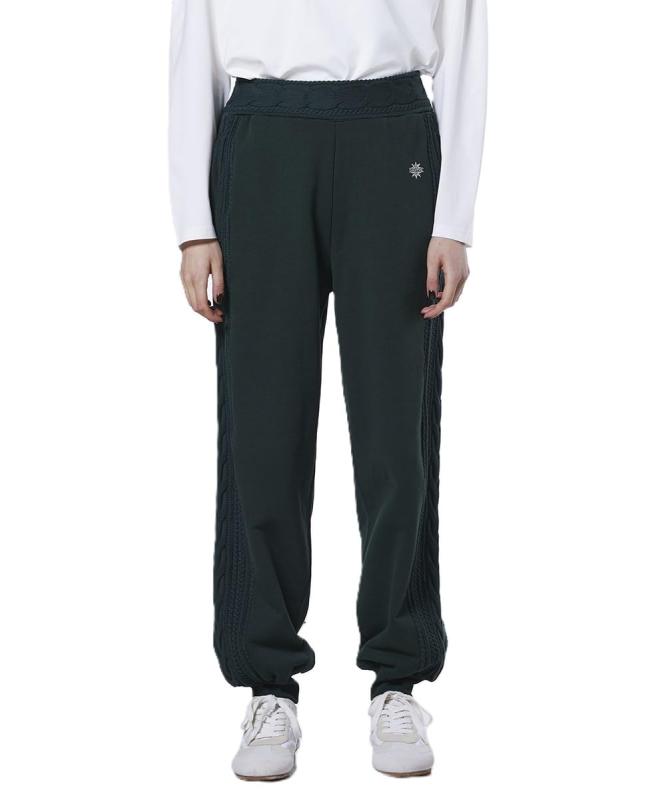 DOUBLE STANDARD CLOTHING(ダブルスタンダードクロージング) 【ESSENTIAL】裏毛ドッキング ケーブルニットパンツ2506-061-254レディース｜オーロラビジョン