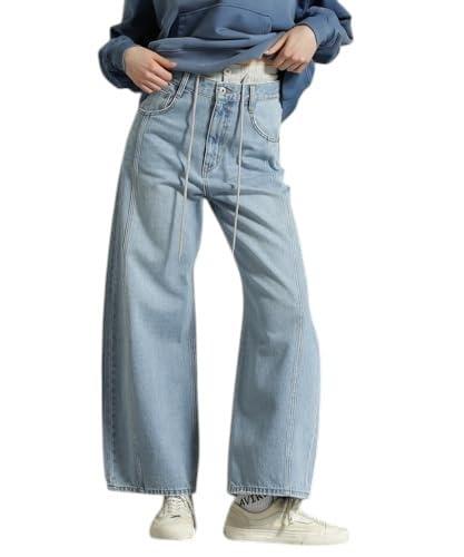 [Avirex] [アヴィレックス] WEB LIMITED Belle LINE W WEST DENIM PANTS ダブルウエスト デニムパンツ レディース 783-5111702｜オーロラビジョン