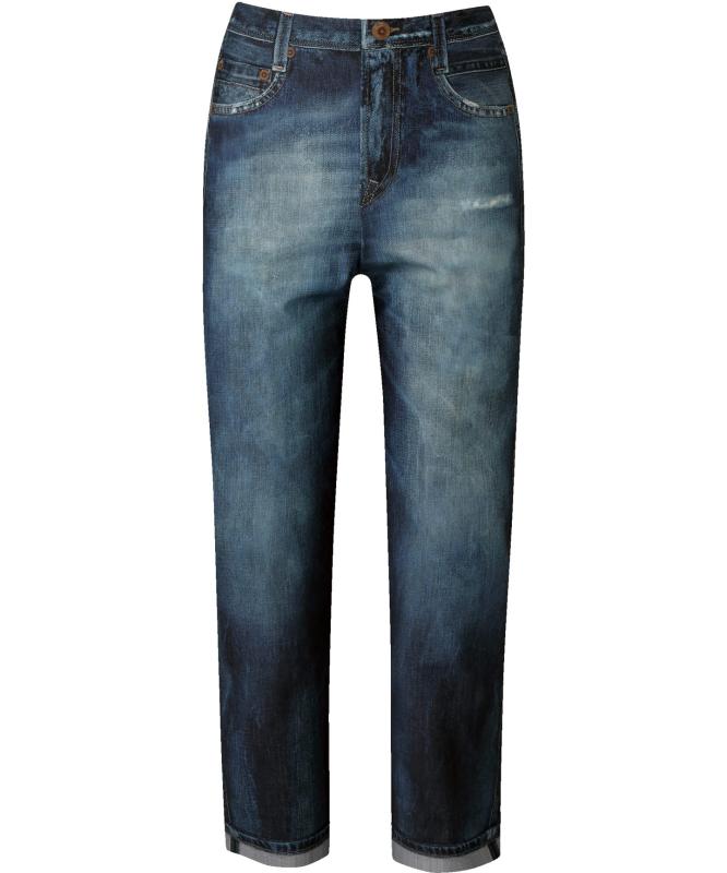 Wacoal(ワコール) カルソン ストレッチパンツ【まるでデニム】 ストレートシルエット デニムプリント ウエストゴム シワになりにくい ズボン ボトム 股上ふかめ UVカット 旅行 KSN120レディー|オーロラビジョン