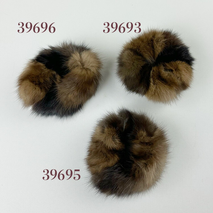 acca ミンクファーシュシュ 青 楽天市場】SAGAミンクファー/シュシュ 2色使い”flower