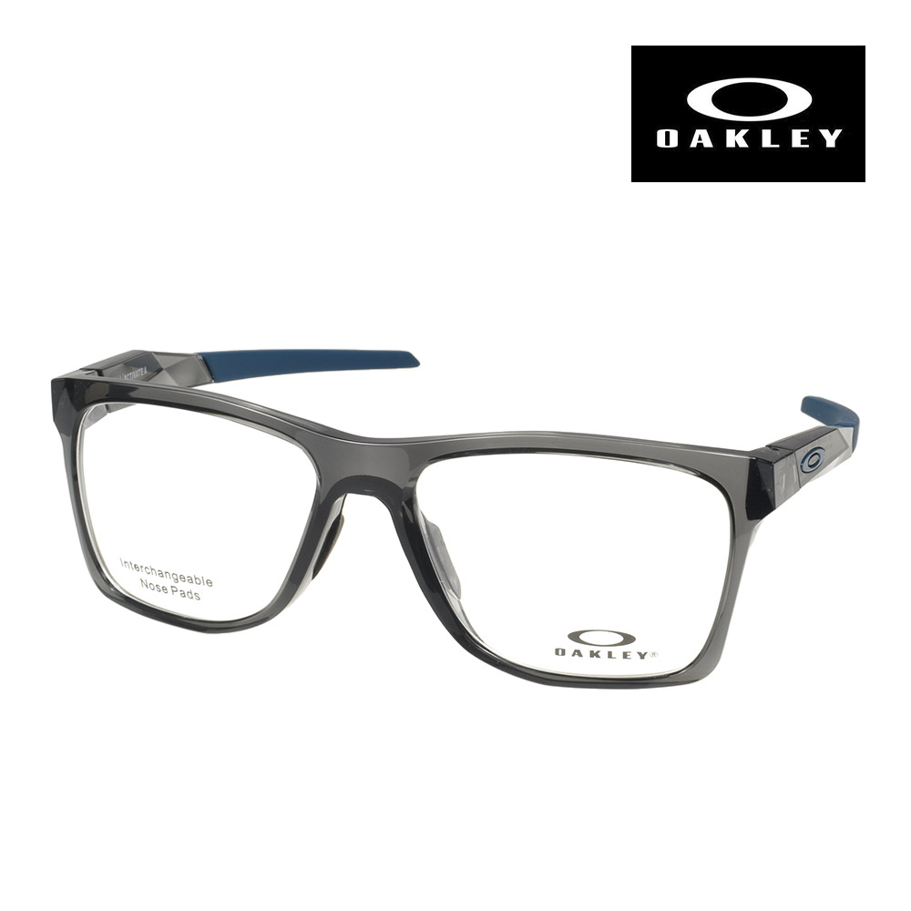 値下　新品　未使用品　Oakley ACTIVATE スポーツメガネ グレー・青 楽天市場】オークリー メガネ ox8169f 57サイズ ローブリッジフィット
