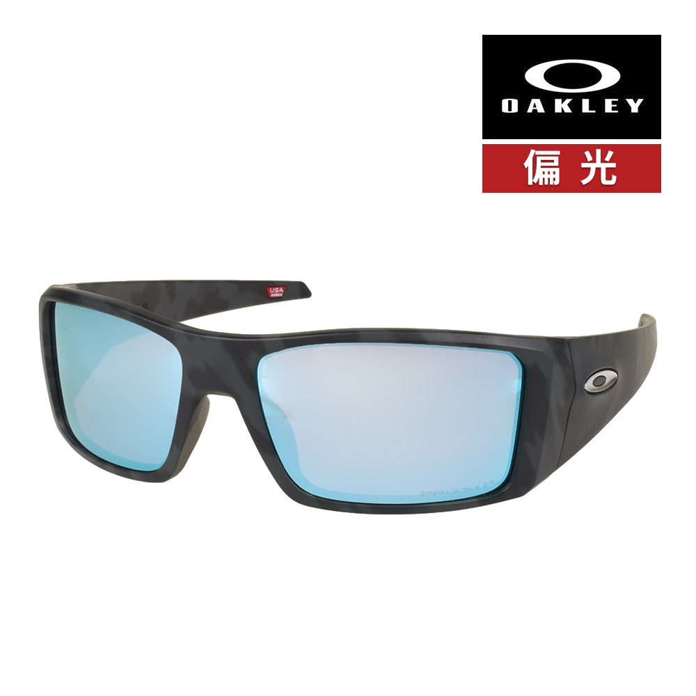 OAKLEY HELIOSTAT 偏光レンズ Heliostat Prizm Black Polarized Lenses, Matte Black Frame