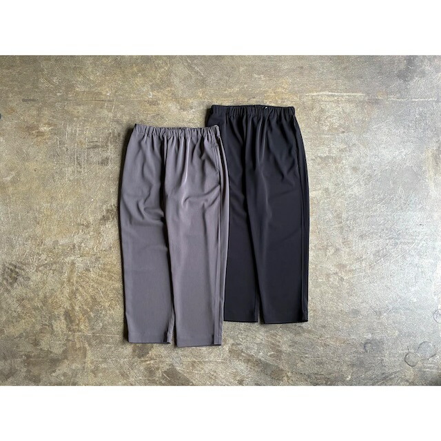 【Manual Alphabet】 ハウツー物文字  PE Twill Jersey Easy Tapered Pants 26SS  style No.MA-P-296