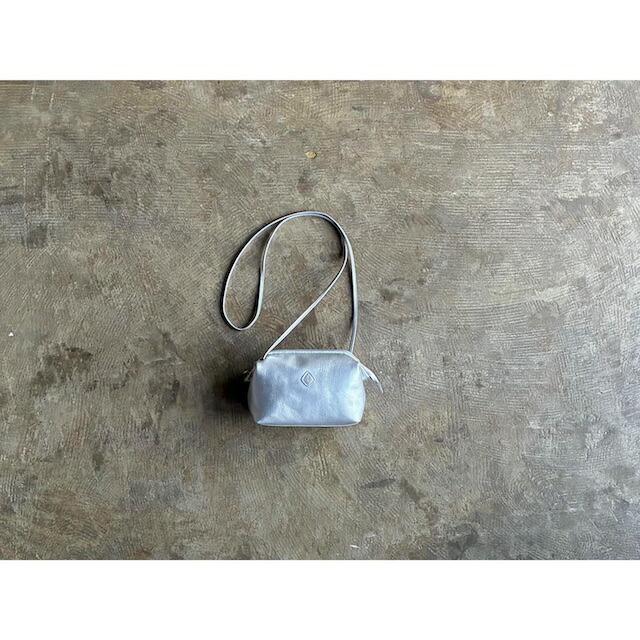 再入荷 【CLEDRAN】クレドラン 『TANTE SERIES』Leather Purse Shoulder Silver  style No.CL-3542