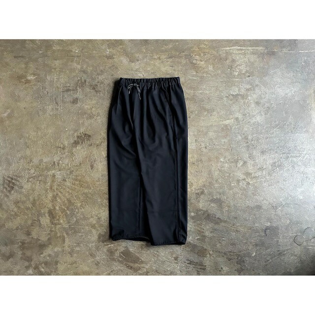 【LAMOND】 ラモンド  Polyester Wool HRMS Line Drast Wide Easy Pants  style No. LM-P-132