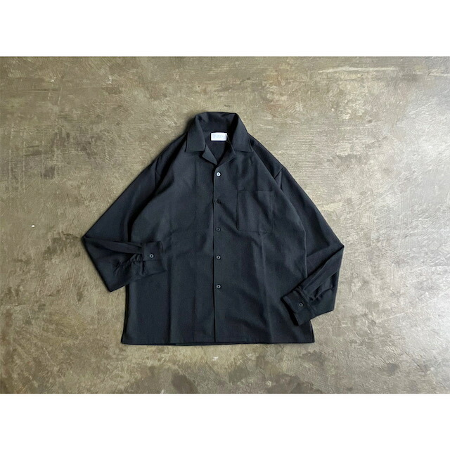 《Winter Sale 50割》 【FLISTFIA】 フリストフィア Open Collar Long Sleeve Shirts style No. OL01016