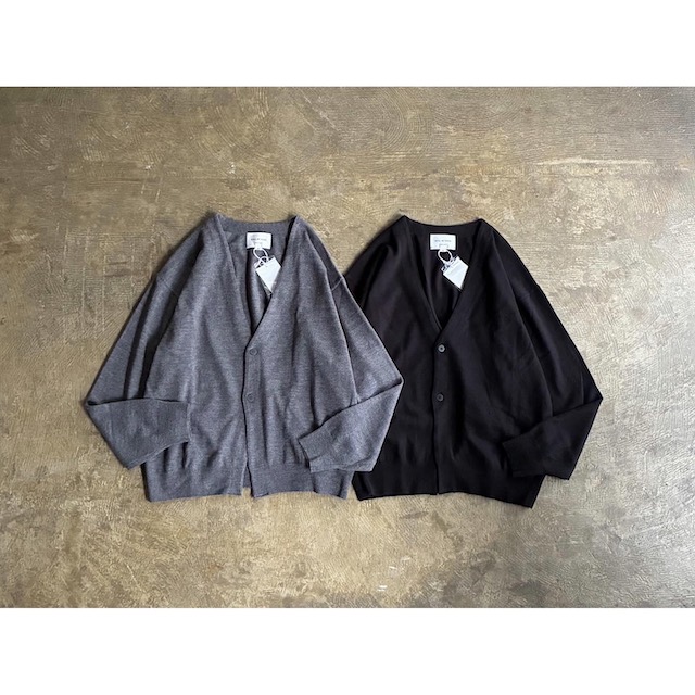 《More Winter Sale 40割》 【STILL BY HAND】 スティル バイ ハンド 12G Silk Wool V Neck Knit Cardigan style No.KN02253
